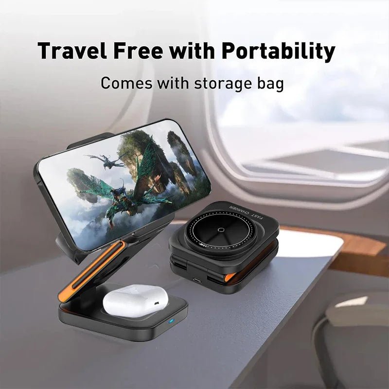 3 in 1 Foldable Charging Station - Zentoracart