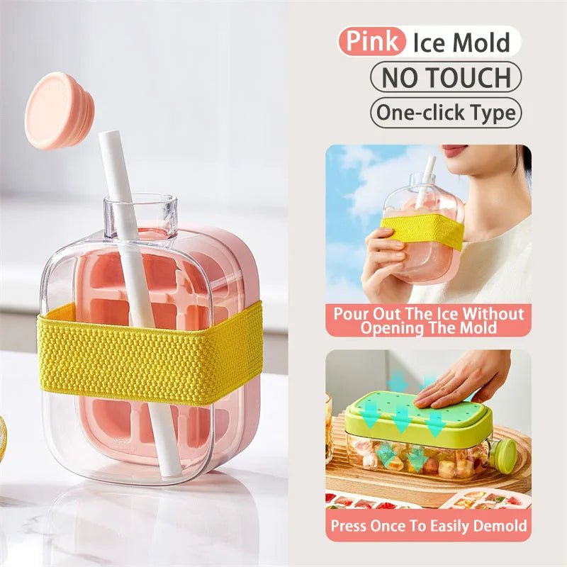 Ice Cube Tray With Straw - Zentoracart