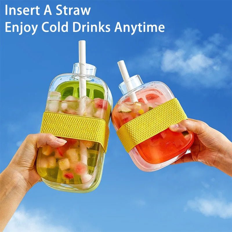 Ice Cube Tray With Straw - Zentoracart