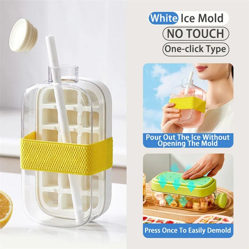 Ice Cube Tray With Straw - Zentoracart