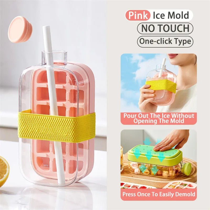 Ice Cube Tray With Straw - Zentoracart