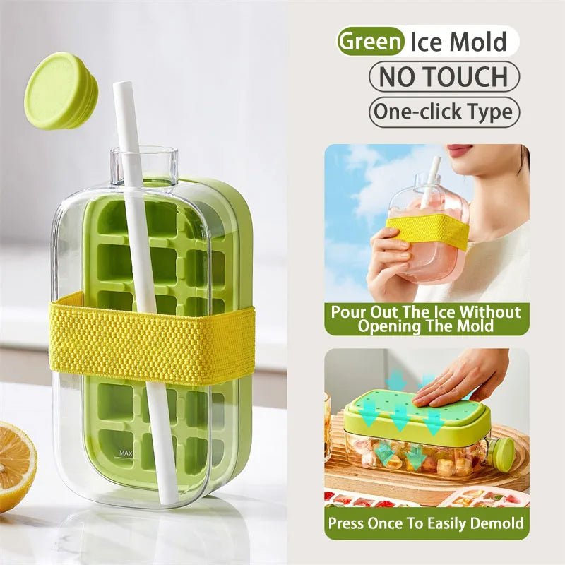Ice Cube Tray With Straw - Zentoracart