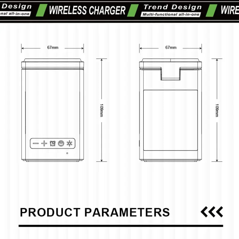 6 in 1 Magnetic Wireless Charger & Speaker - Zentoracart