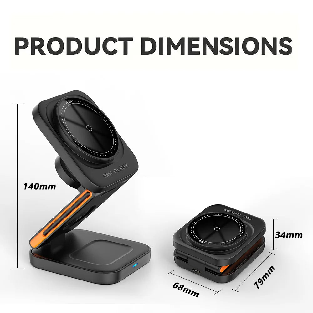 3 in 1 Foldable Charging Station - Zentoracart