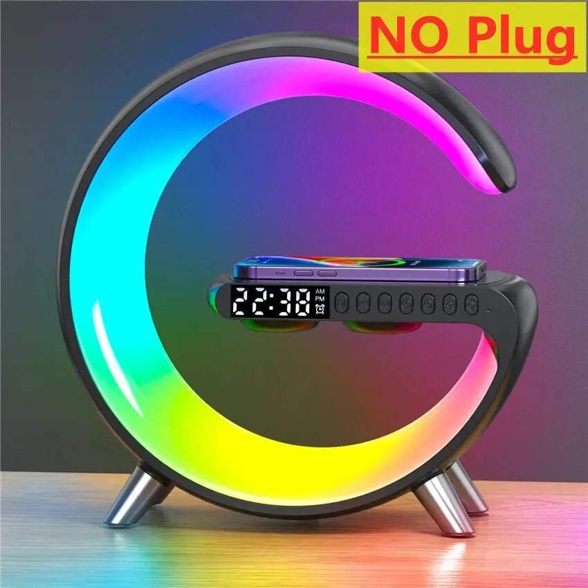 Aurora Station: Wireless Charger with RGB Lights and Alarm System - Zentoracart