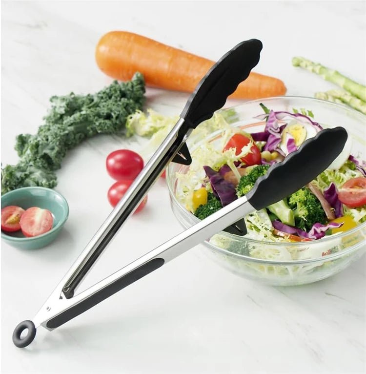FlexiGrip Silicone Kitchen Tongs - Zentoracart