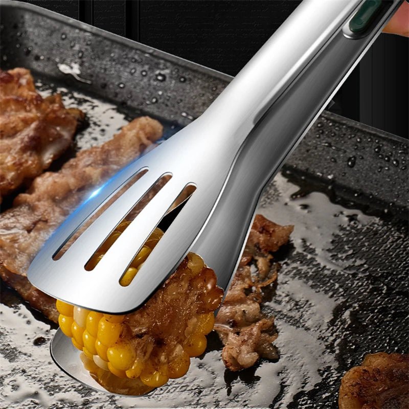 GripMaster Non - Slip Stainless Steel Food Tongs - Zentoracart