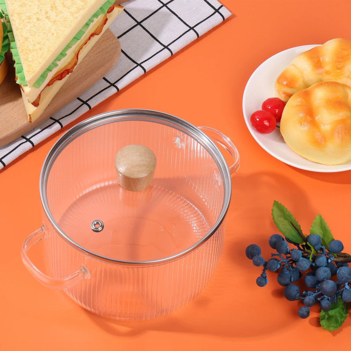 CrystalCook Glass Saucepan - Zentoracart