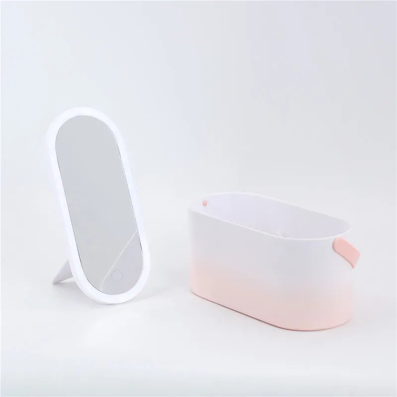 GlamGlow LED Makeup Organizer – Portable Storage for Beauty On - the - Go - Zentoracart
