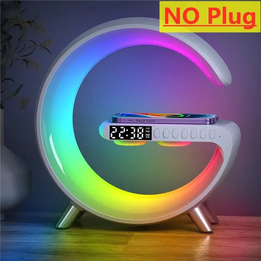 Aurora Station: Wireless Charger with RGB Lights and Alarm System - Zentoracart