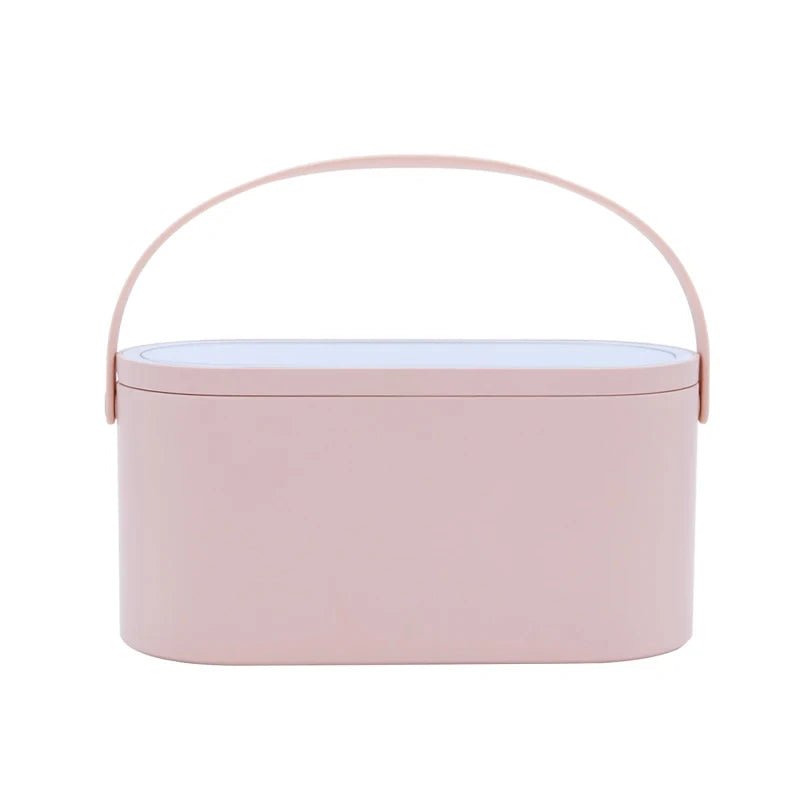 GlamGlow LED Makeup Organizer – Portable Storage for Beauty On - the - Go - Zentoracart