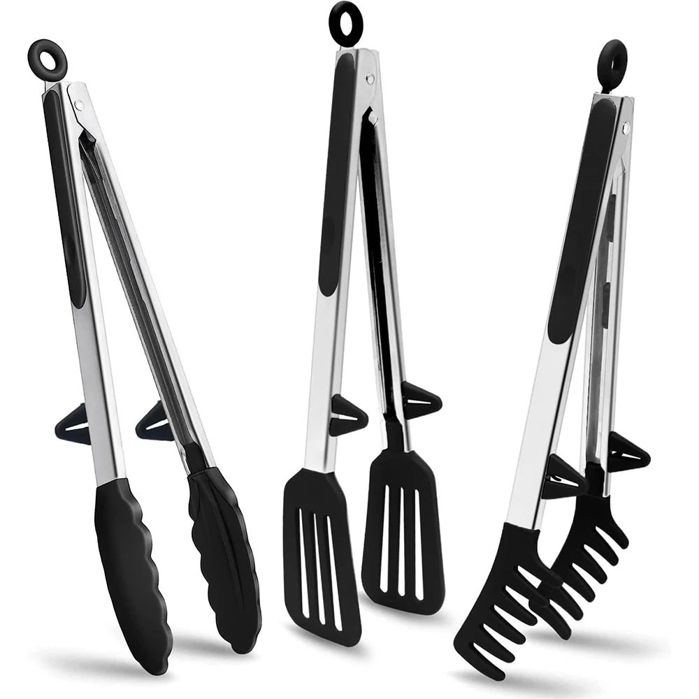 FlexiGrip Silicone Kitchen Tongs - Zentoracart