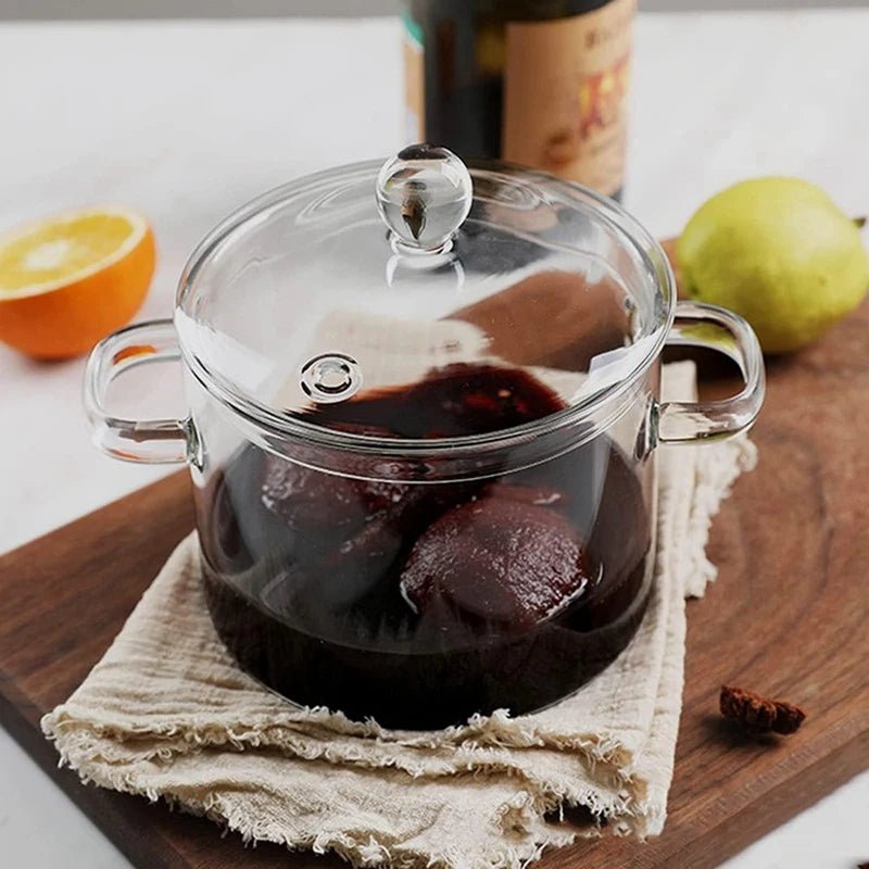 ClearCook High Borosilicate Glass Saucepan - Zentoracart