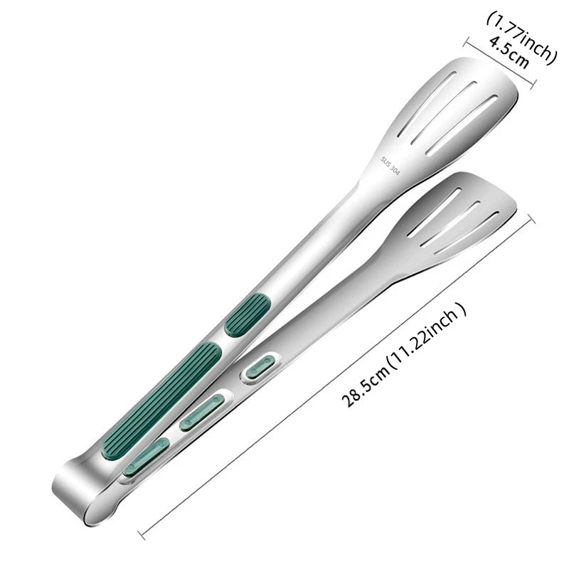 GripMaster Non - Slip Stainless Steel Food Tongs - Zentoracart