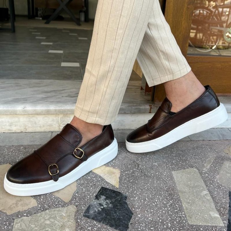 New Brown Men's Vulcanize Shoes - Zentoracart