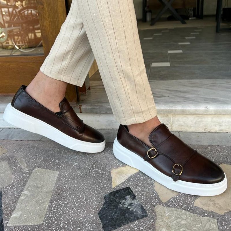 New Brown Men's Vulcanize Shoes - Zentoracart