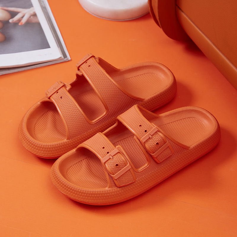 Summer Adjustable Buckle Platform Pillow Slippers Sandals - Zentoracart