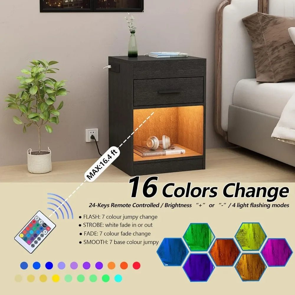Nightstand with RFID Lock - Zentoracart