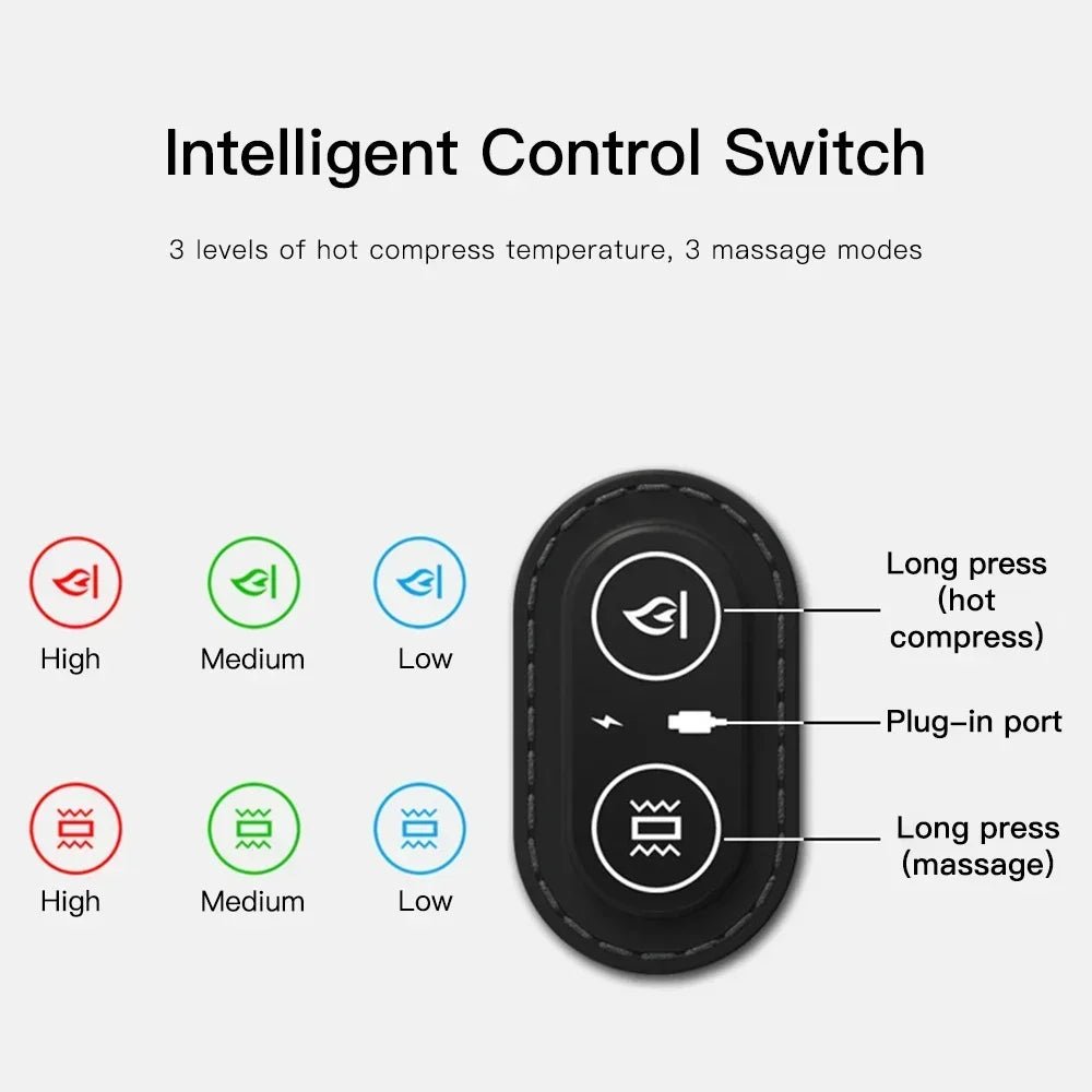 Electric Neck Massage Pillow Heating & Vibration - Zentoracart