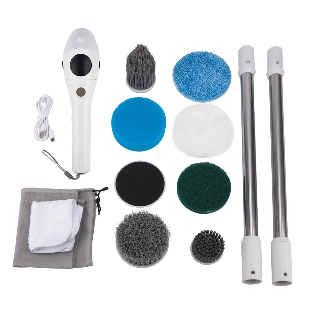 8 - in - 1 Cordless Electric Cleaning Brush for Home, Bathroom, Kitchen, and Windows - Zentoracart