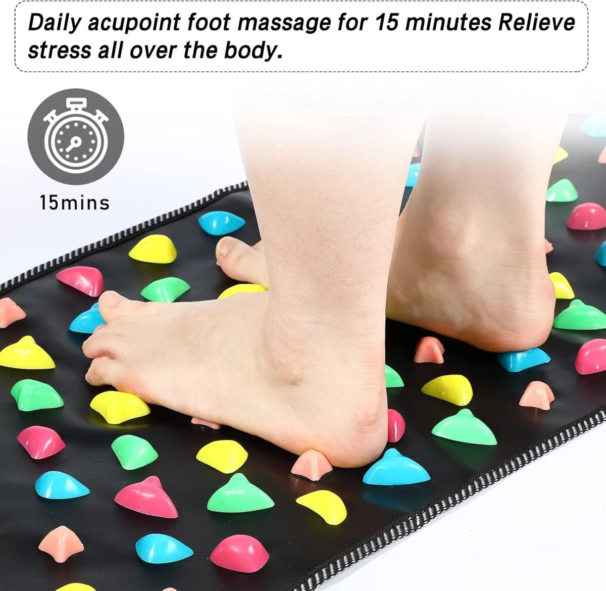 Reflexology Acupressure Foot Massage Mat - Zentoracart
