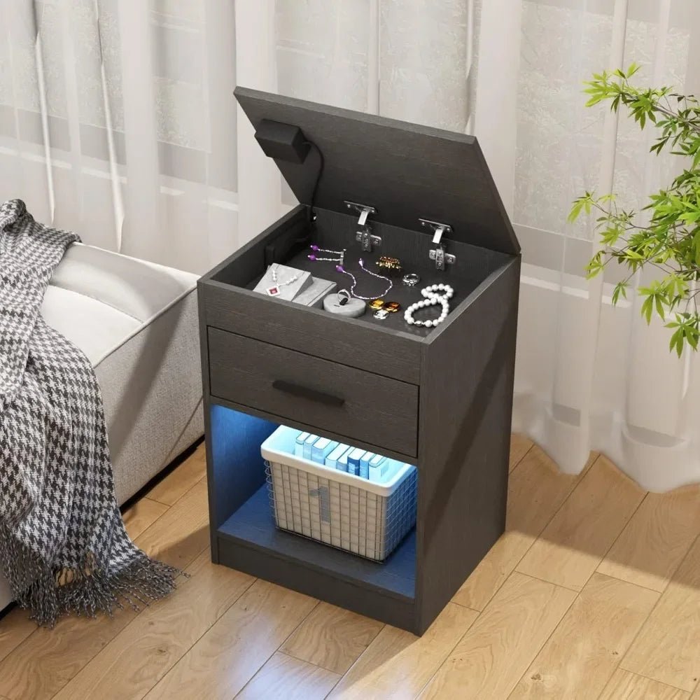 Nightstand with RFID Lock - Zentoracart
