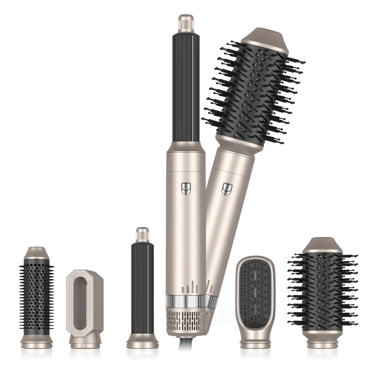 6 In 1 Hair Dryer Brush and Volumizer with Detachable Negative Ion - Zentoracart