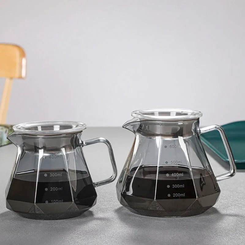 BrewCraft Diamond Glass Coffee Carafe - Zentoracart