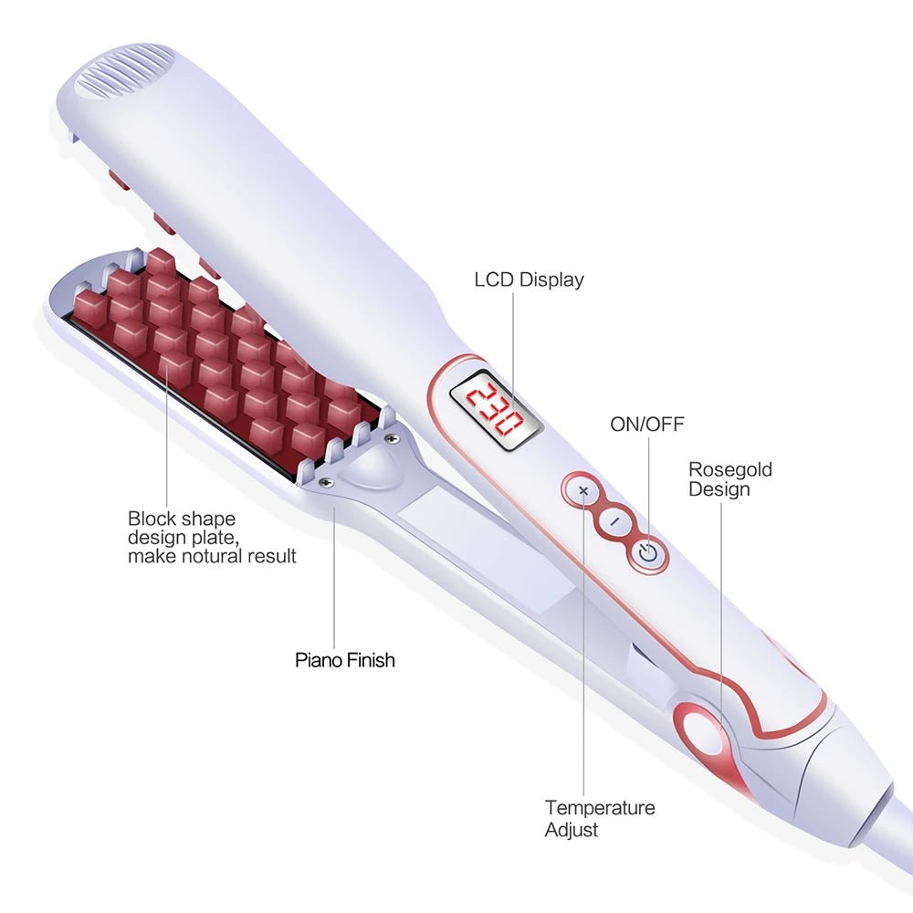 Hair Volumizing Iron Ceramic Corrugated Hair Curler - Zentoracart