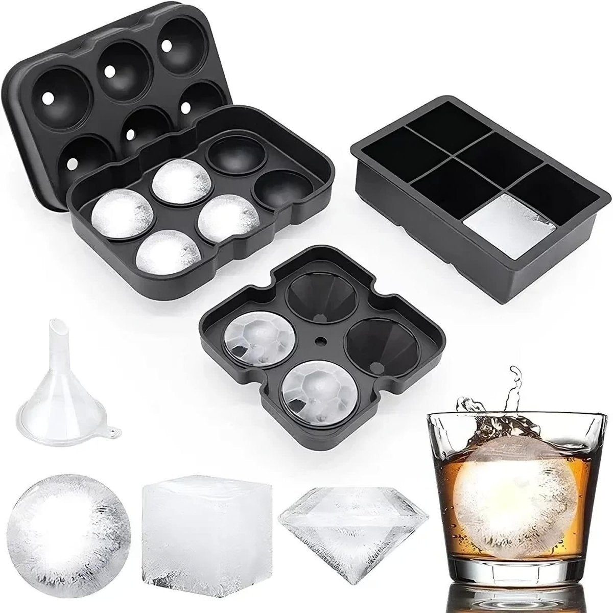 Silicone Ice Ball Mold Tray - Zentoracart