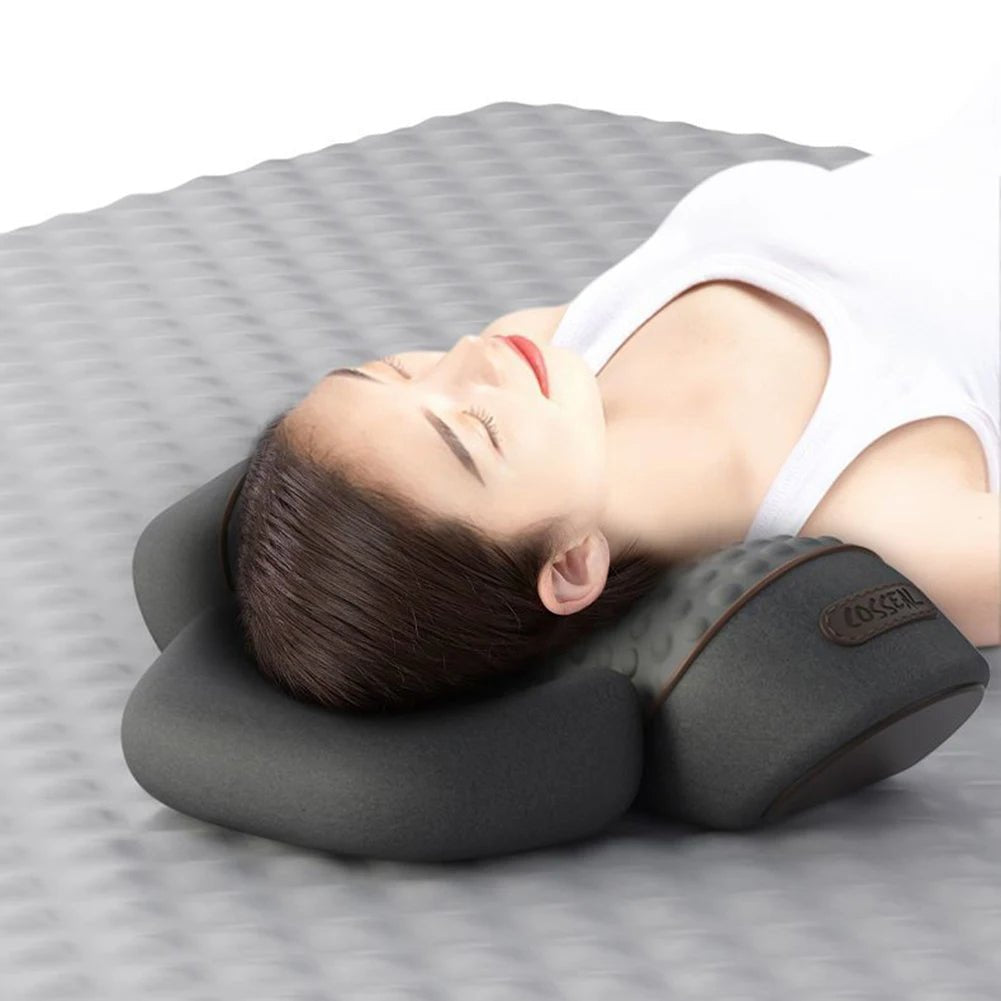 Electric Neck Massage Pillow Heating & Vibration - Zentoracart