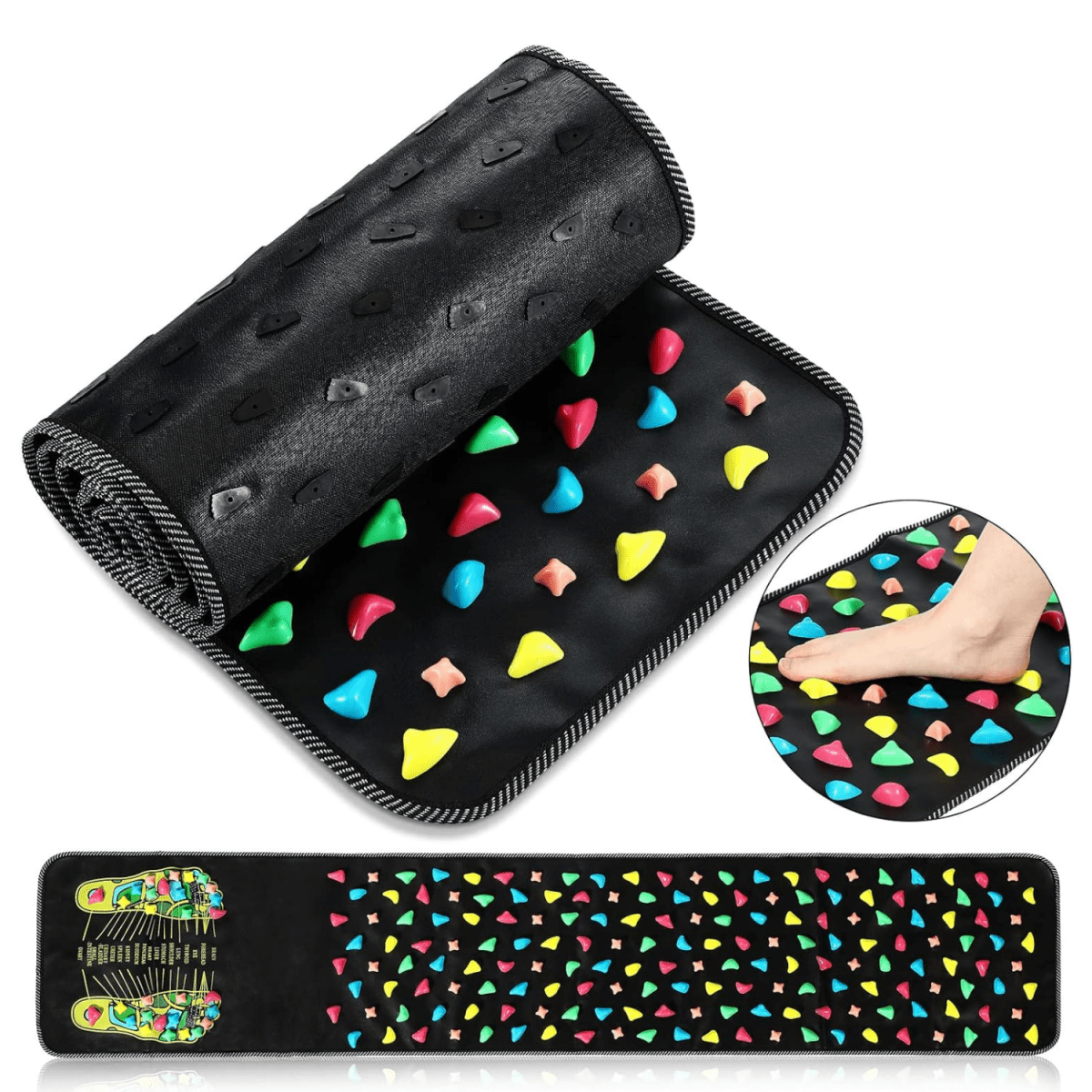 Reflexology Acupressure Foot Massage Mat - Zentoracart