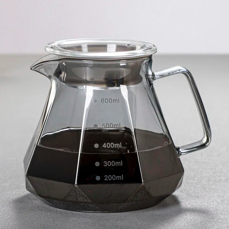 BrewCraft Diamond Glass Coffee Carafe - Zentoracart