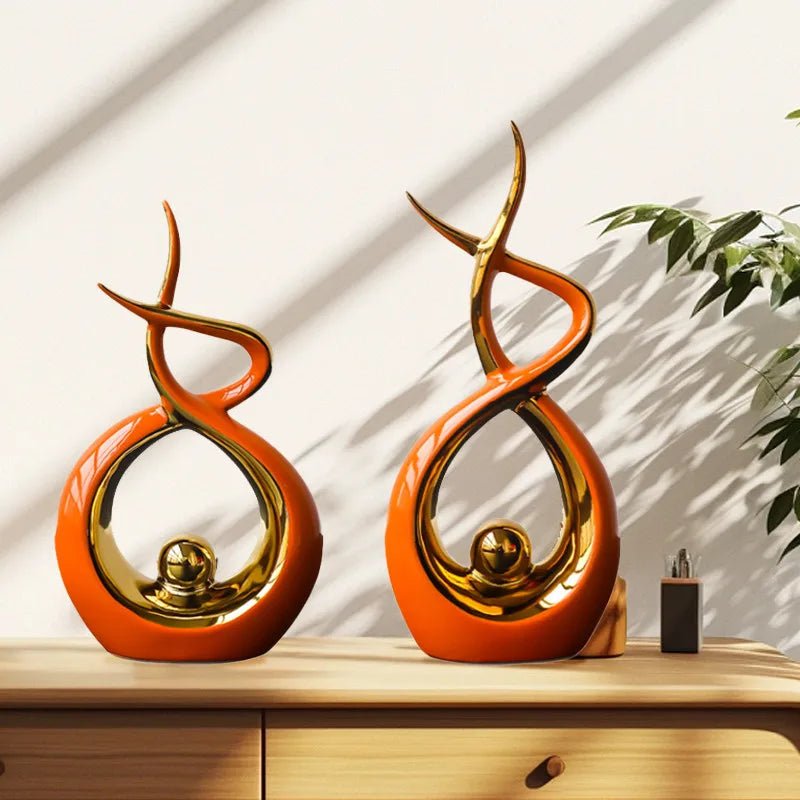 ElegantAbstract Ceramic Sculpture - Zentoracart