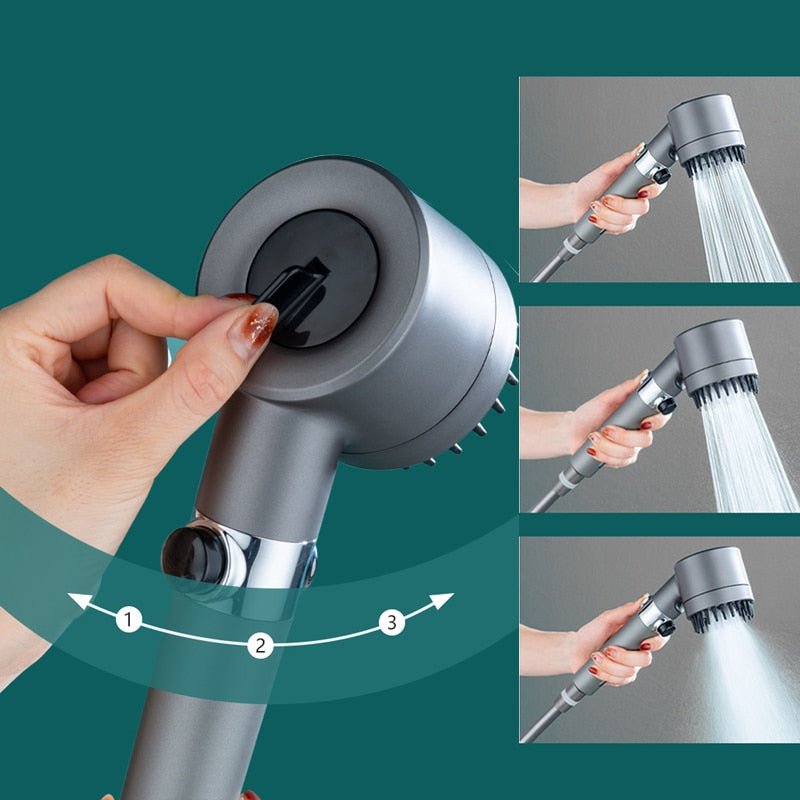 3 - Modes High - Pressure Showerhead - Zentoracart