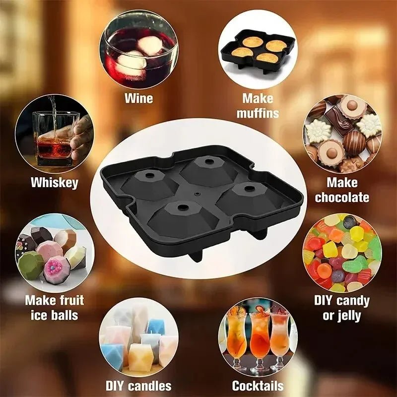 Silicone Ice Ball Mold Tray - Zentoracart