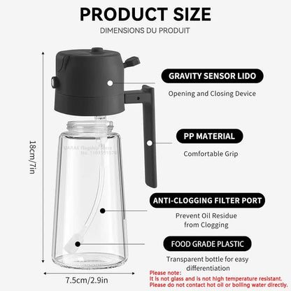 2 in 1 Oil Spray Bottle - Zentoracart