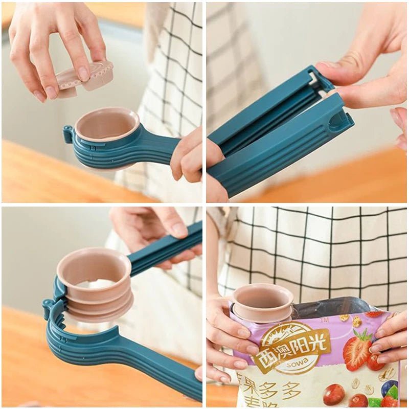 Sealing Clip With Noozle Snack Dispenser - Zentoracart
