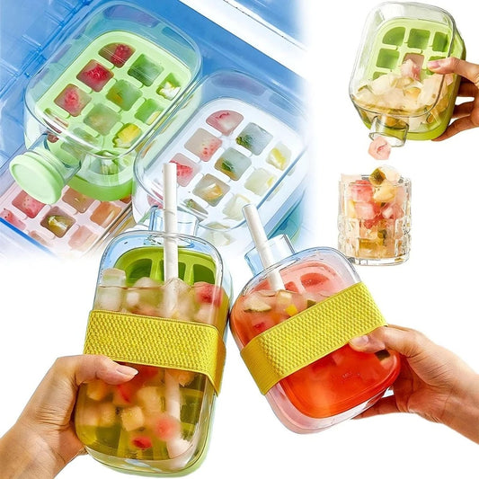 Ice Cube Tray With Straw - Zentoracart