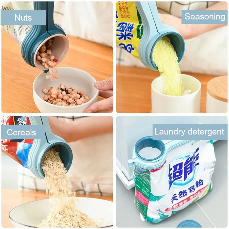 Sealing Clip With Noozle Snack Dispenser - Zentoracart