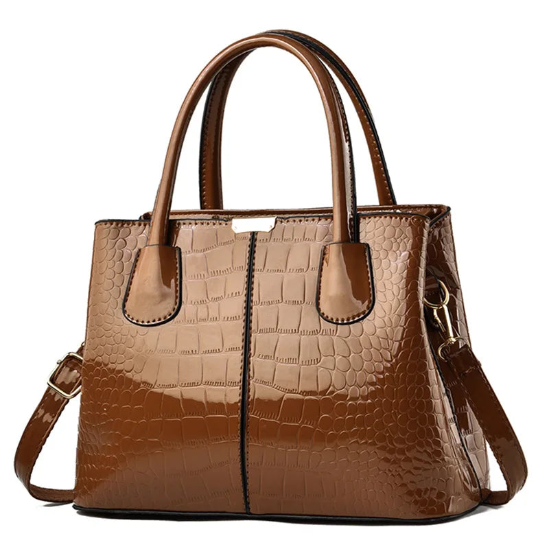 Women's Shoulder and Crossbody Bag - Luxury and High Capacity