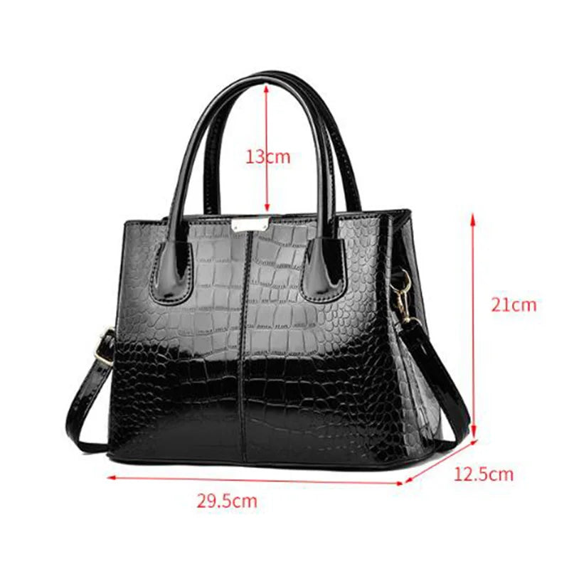 Women's Shoulder and Crossbody Bag - Luxury and High Capacity