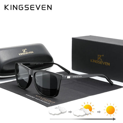 KINGSEVEN FlexShield - Polarized Photochromic Sunglasses with UV400 Protection