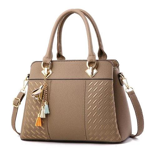 Women's Handbag with Embroidery and Tassel – Style, Versatility, and Elegance for Your Daily Life!