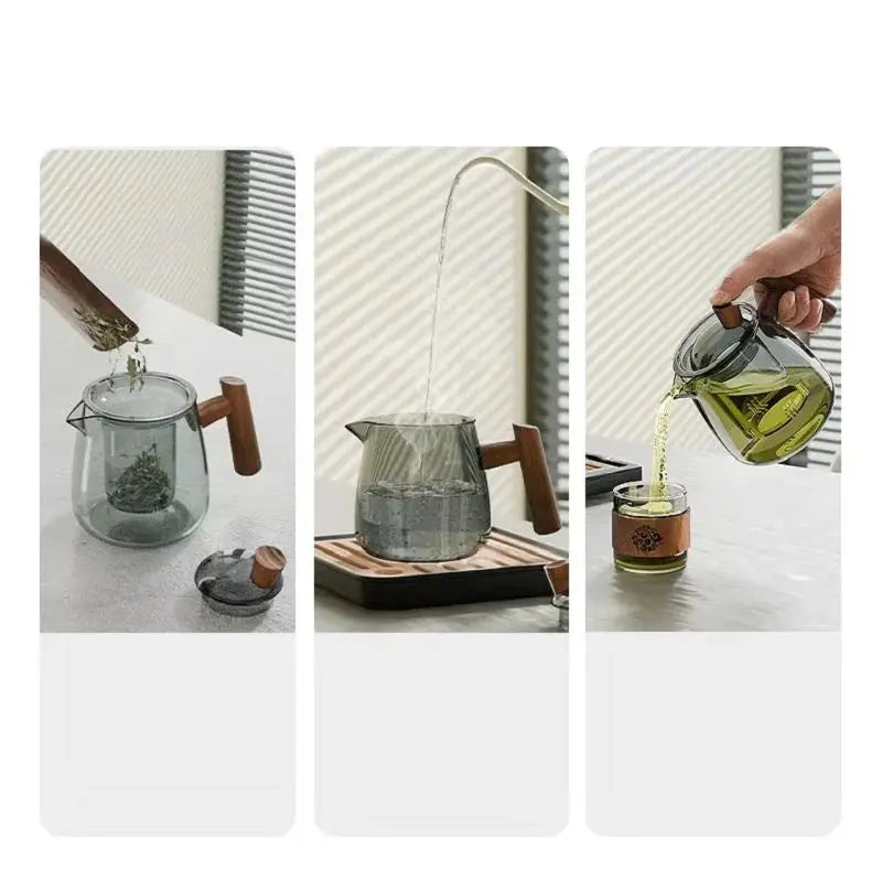 Glass Teapot Tea Separation Glass