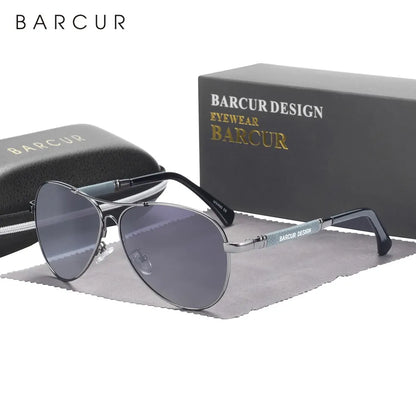 BARCUR AeroFlex - Flexible Polarised Sunglasses with Gradient Lenses and UV400 Protection