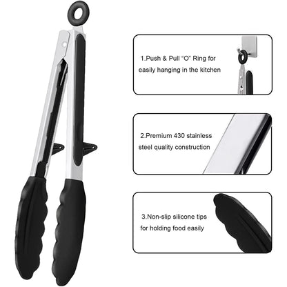 FlexiGrip Silicone Kitchen Tongs