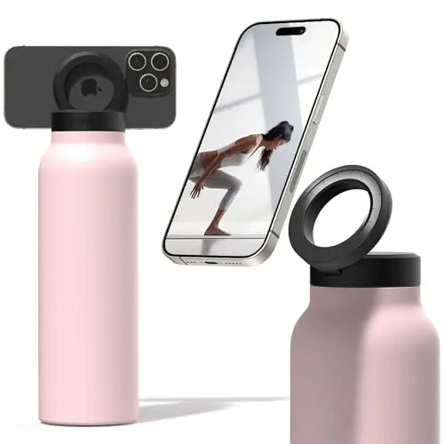 MagSip Insulated Water Bottle –  with Magnetic Phone Holder