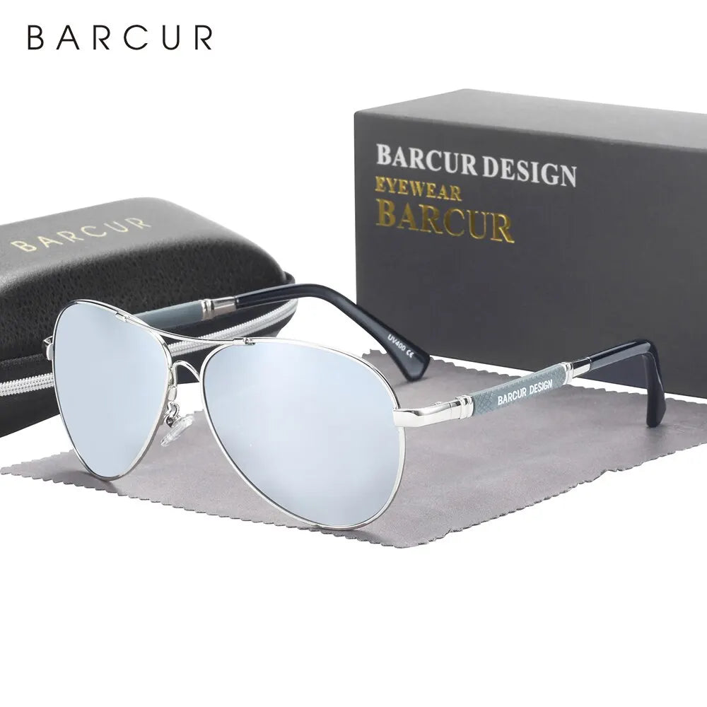 BARCUR AeroFlex - Flexible Polarised Sunglasses with Gradient Lenses and UV400 Protection