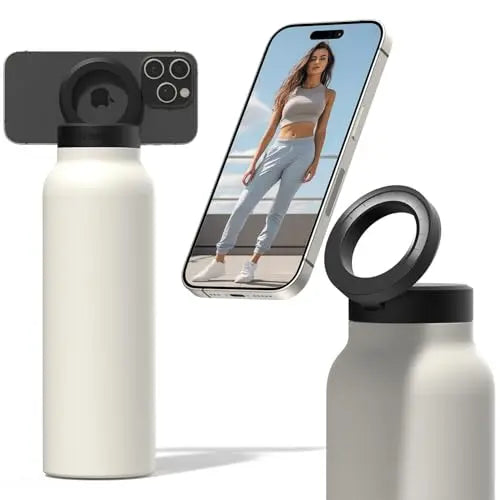 MagSip Insulated Water Bottle –  with Magnetic Phone Holder